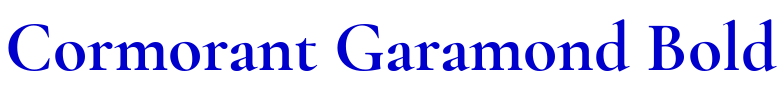 Cormorant Garamond Bold الخط